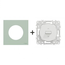 Odace Inter volets roulants S920208 + plaque Vert Jade