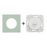 Odace Inter volets roulants + plaque Vert Jade
