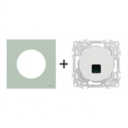 Odace Prise RJ45 Cat 6 UTP S920475 + plaque Vert Jade