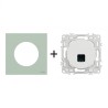 Odace Prise RJ45 Cat 6 UTP non blindée S-One + plaque Vert Jade