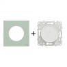 Odace Variateur rotatif 230 V CA, 50 Hz + plaque Vert Jade