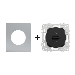 Odace Inter volets roulants S940208 + plaque Titane
