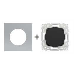 Odace Obturateur pré-perçage S940666 + plaque Titane-noir