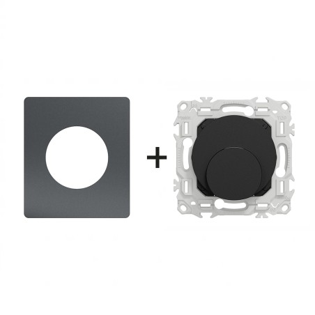 Odace Sortie de câble de 6 à 12 mm de diamètre Architecte Perle Noire