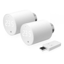 Kit 2 têtes thermostatiques + passerelle Shelly BLU TRV