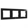 Plaque de finition triple noir