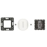 Céliane Interrupteur témoin + enjoliveur Blanc 250 V~ 10 AX IP20 IK04
