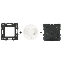 Céliane Thermostat ambiance CM0250 + enjoliveur Blanc