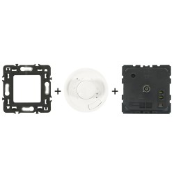 Céliane Thermostat fil pilote CM0252 + enjoliveur Blanc