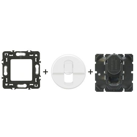 Céliane Prise RJ45 Cat 6 FTP Jusqu’à 1 Gbit/s + enjoliveur Blanc