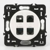 Céliane Prise RJ45 quadruple Cat6 STP Jusqu’à 1 Gbit/s