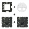 Céliane Prise RJ45 double 2 × CM0345 + enjoliveur Blanc