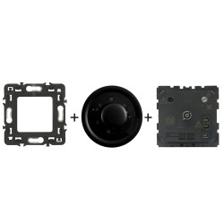 Céliane Thermostat fil pilote CM0252 + enjoliveur Noir