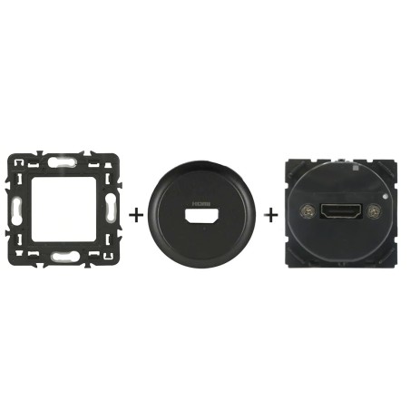 Céliane HDMI pré-connectorisée + enjoliveur Noir