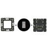 Céliane Prise RJ45 Cat 6A STP + enjoliveur Noir