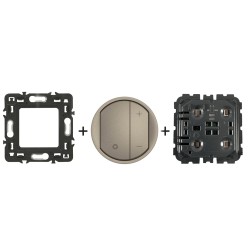Céliane Variateur 1-10V CM0061 + enjoliveur Titanium