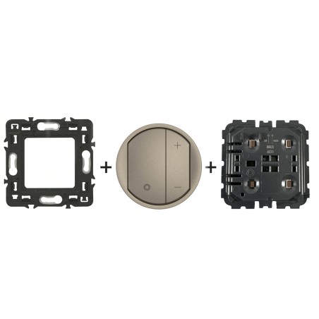 Céliane Variateur 1-10V + enjoliveur Titanium