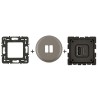 Céliane Chargeur USB double +  enjoliveur Titanium