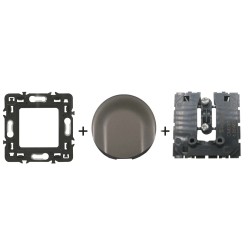 Céliane Sortie de câble CM0181 + enjoliveur Titanium