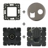 Céliane Prise TV-RJ45 + enjoliveur Titanium