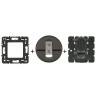 Céliane Prise RJ45 Cat 6 FTP + enjoliveur Titanium