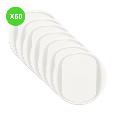 Céliane Enjoliveurs simples Blanc Lot 50 Pcs