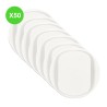 Céliane Enjoliveurs simples Blanc Lot 50 Pcs