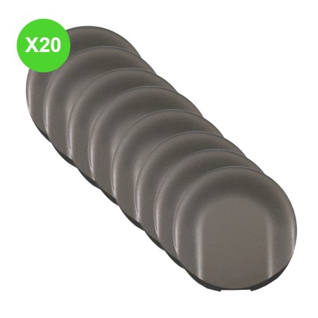 Céliane Enjoliveur sortie câble Titanium Lot 20 Pièces