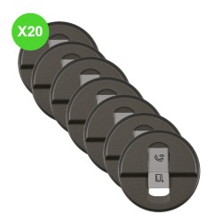 Céliane Enjoliveurs Prise RJ45 Titanium CT0346 - Lot 20 Pcs