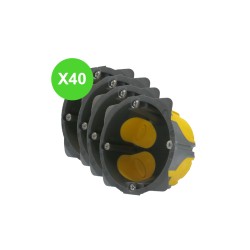 Boîte EcoBatibox BBC prof. 40mm 1 poste 080021L - 40 Pcs