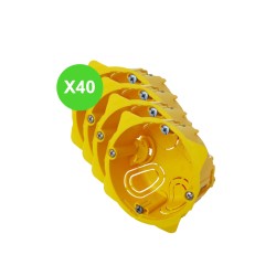 Boîte Cloisons Sèches prof. 40mm 1 poste 080041 - 40 Pcs