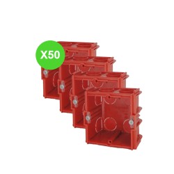 Boîte Maçonnerie prof. 50mm 1 poste 080151 - 50 Pcs