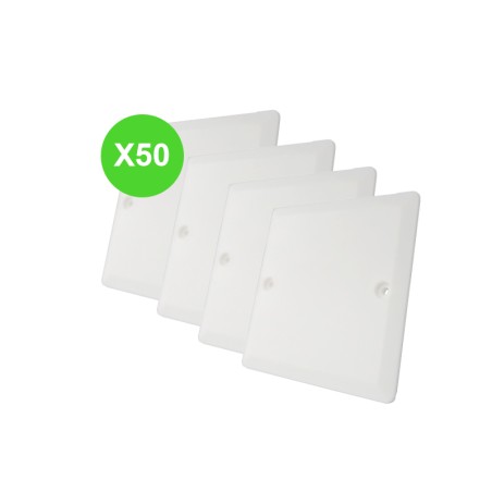 Couvercle Batibox carré pour boîte 1 Lot de 50 pièces