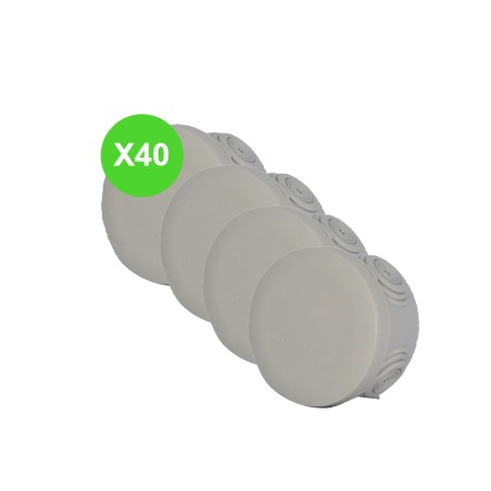 Boîte dérivation Plexo étanche ronde Lot de 40 pièces