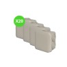 Boîte dérivation Plexo étanche 65x65mm Lot de 20 pièces