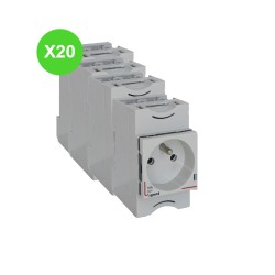 Prise modulaire 2P+T 16A Legrand 004280 - 20 Pcs