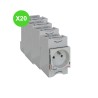 Prise modulaire 2P+T 16A Lot de 20 Pièces