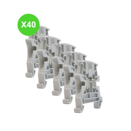 Bloc de jonction à vis 4mm² Lot de 40 Pièces