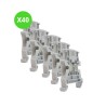 Bloc de jonction à vis 4mm² Lot de 40 Pièces