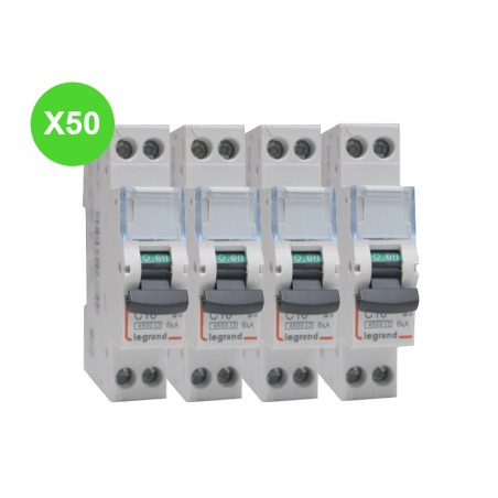Disjoncteur DNX³ 1P+N à vis 16A Lot de 50 Pièces