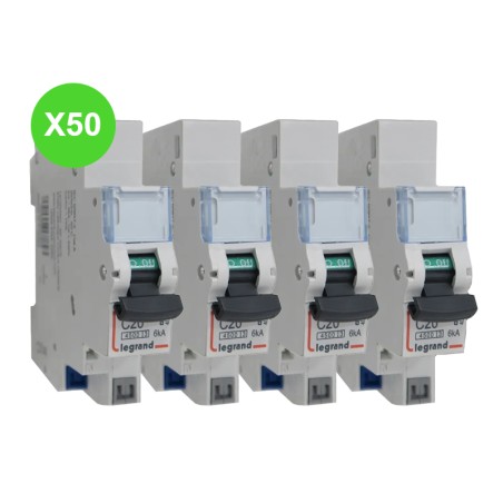 Disjoncteur DNX³ 1P+N Auto 20A Lot de 50 Pièces