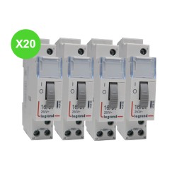Télérupteur standard 16A 1F Legrand 412408 - 20 Pcs