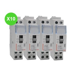 Contacteur 2P 230V 25A 2F Legrand 412544 - 10 Pcs