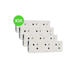 Mosaic Link Prises triple 2P+T 16A 278165L Lot 30 Pcs