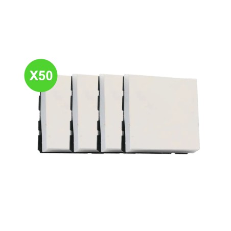 Mosaic Interrupteur V&V 2 modules Blanc 278011L Lot 50 Pcs