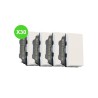 Mosaic Interrupteur V&V 1 module Blanc Lot 30 Pcs