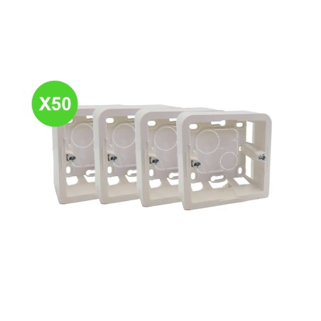 Cadre Saillie Mosaic 2 modules Blanc  Lot 50 Pcs