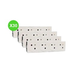 Mosaic Prise 16A quadruple Link Blanc 077144L Lot 30 Pcs
