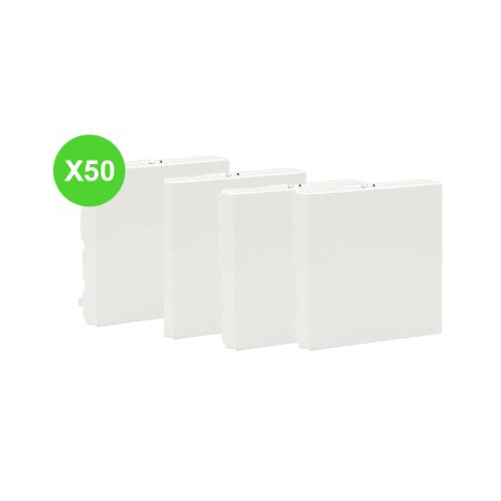 Mosaic Obturateur 2 modules blanc Lot 50 Pcs
