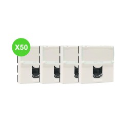 Mosaic Prise RJ45 Cat.6A STP 2 modules 076576 Lot 50 Pcs